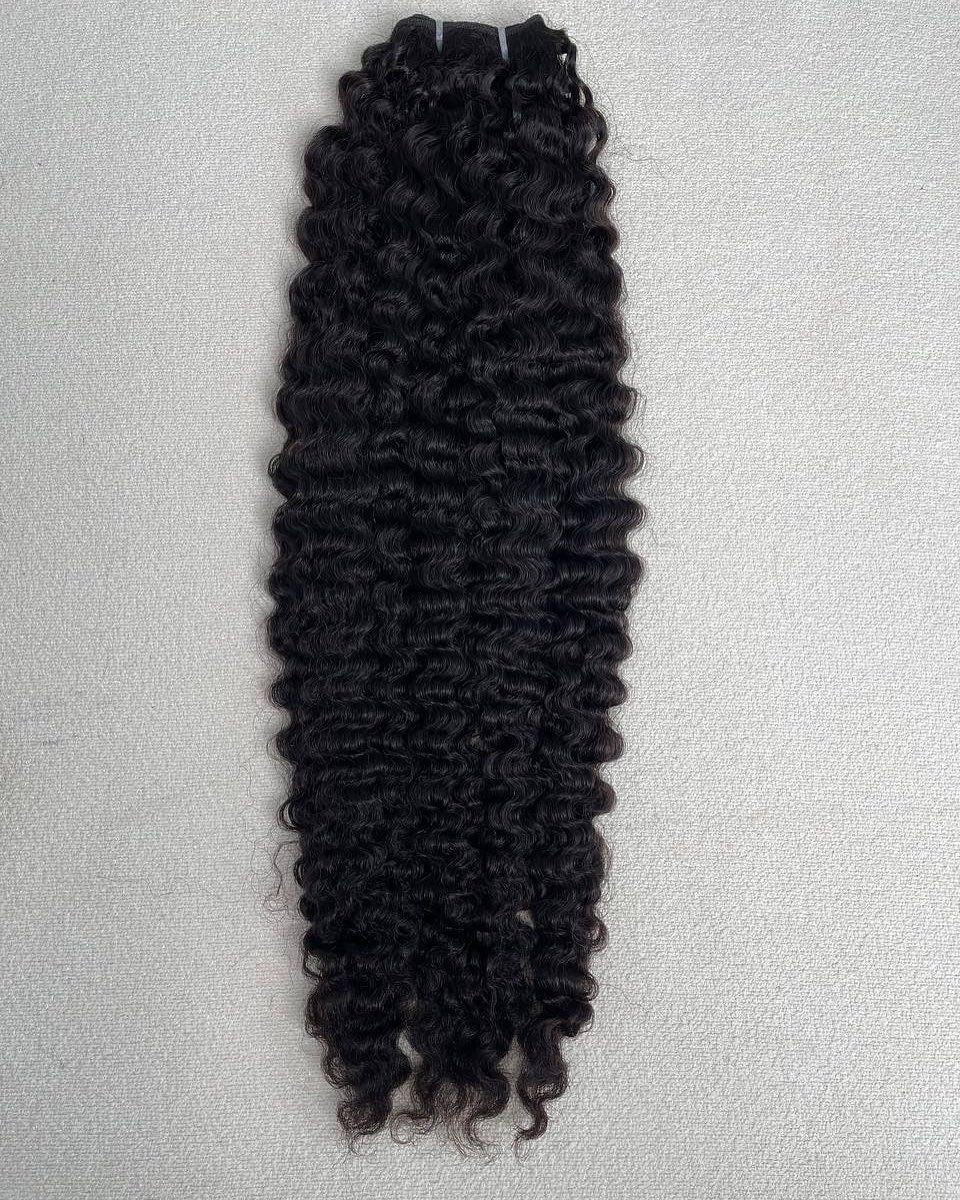 Raw Burmese Deep Curly ( Steamed )